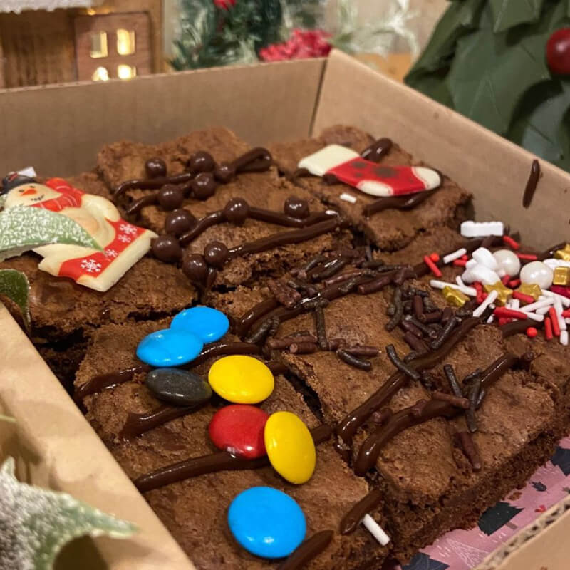 Brownie navideño