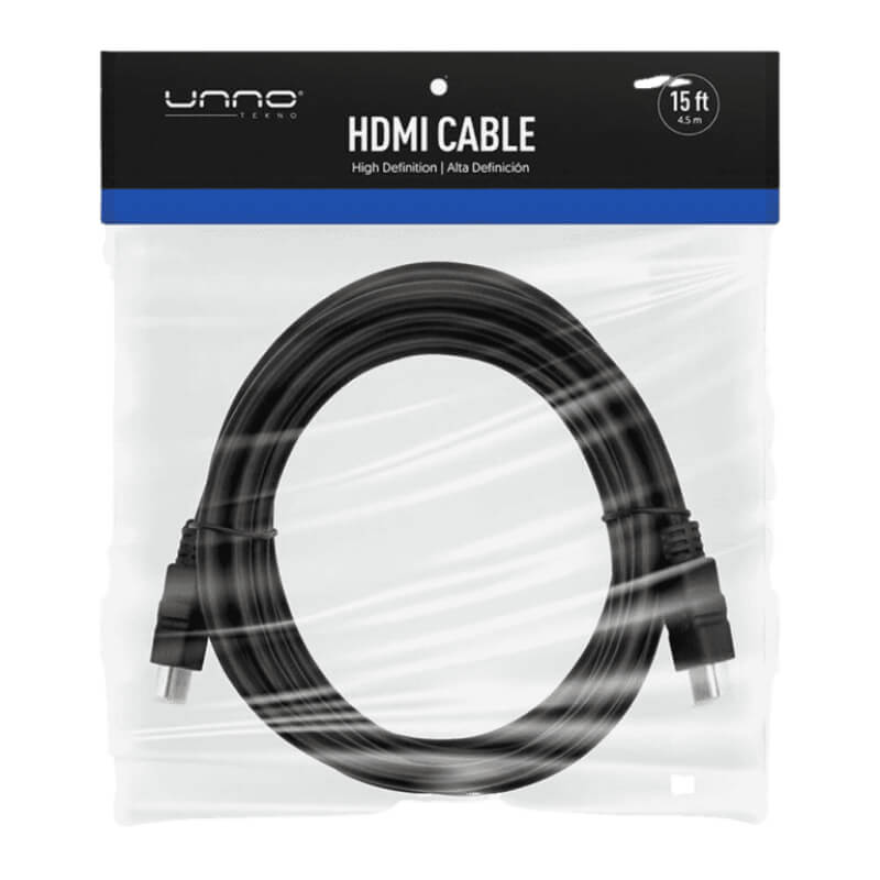 CABLE UNNO TEKNO HDMI 4.5 M / 15 FT