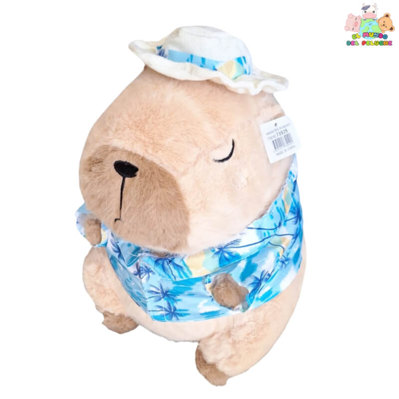 Capibara de Playa - Listo para Aventuras Soleadas (35 cm) | El mundo del Peluche