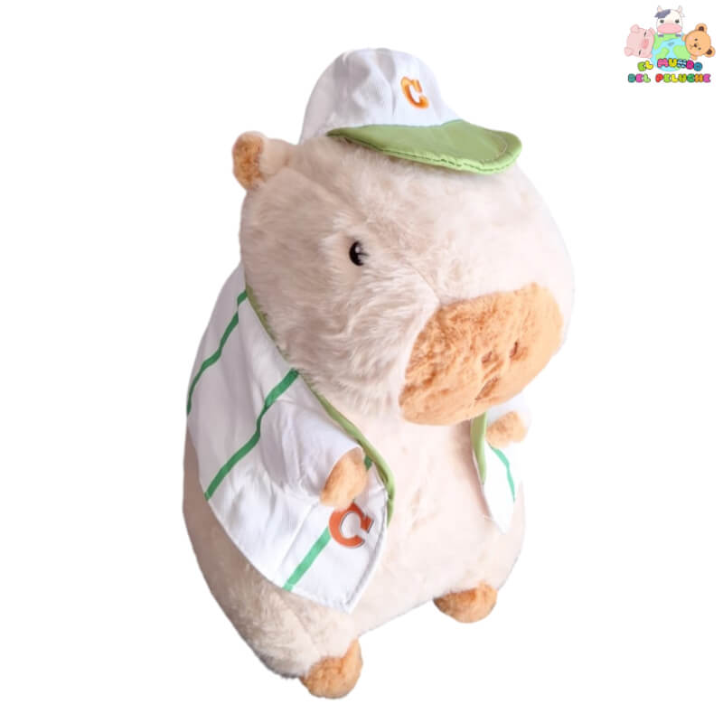 Capibara Beisbolista - Perfecta para los Fanáticos del Béisbol (30 cm) | El mundo del Peluche