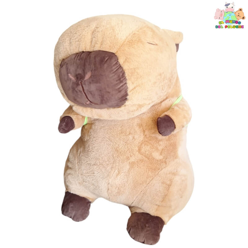 Capibara con Mochila Gigante - 85 cm (Disponible en Colores Vibrantes) | El mundo del Peluche