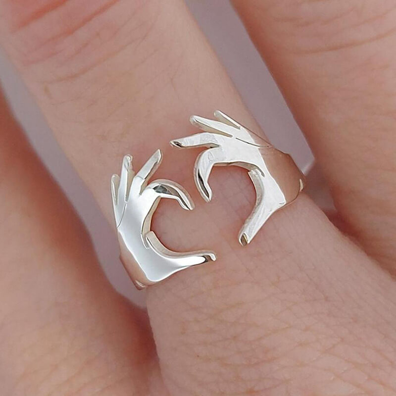 ANILLO CORAZON DE PLATA