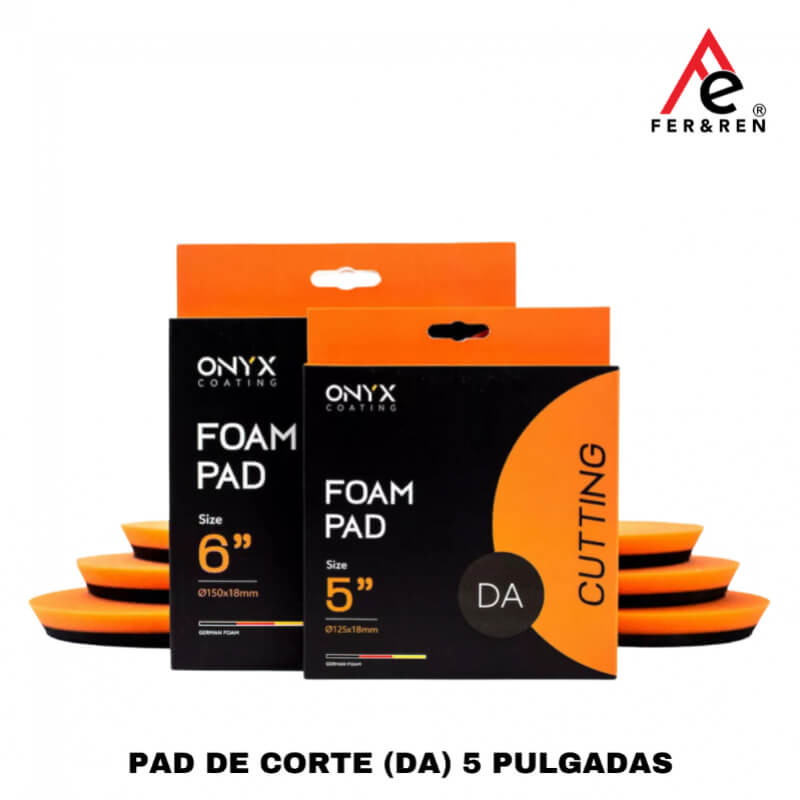 PAD DE CORTE (DA) 5 PULGADAS – Onyx Coating (Almohadilla de Corte Profesional para Detailing)