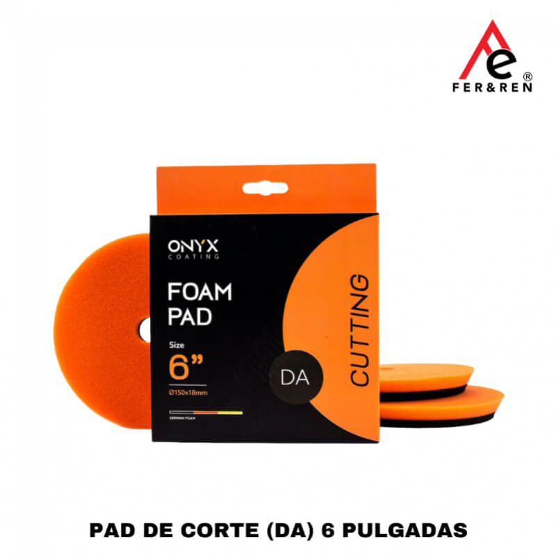 PAD DE CORTE (DA) 6 PULGADAS – Onyx Coating (Máxima Precisión y Eficiencia para Detailing)