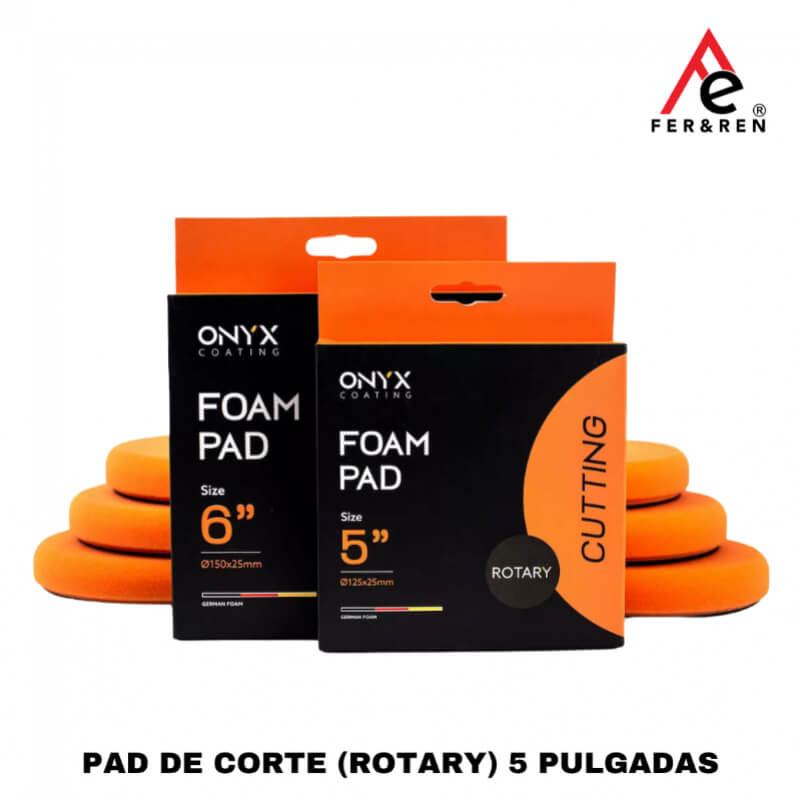 PAD DE CORTE (ROTARY) 5 PULGADAS – Onyx Coating (Resultados Profesionales para Máquinas Rotativas)