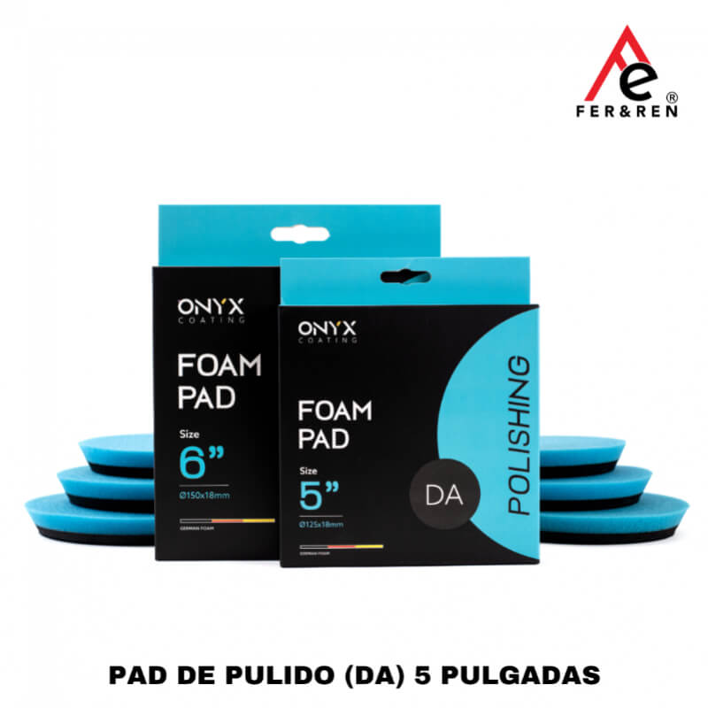 PAD DE PULIDO (DA) 5 PULGADAS – Onyx Coating (Acabado Espejo para Máquinas Doble Acción)