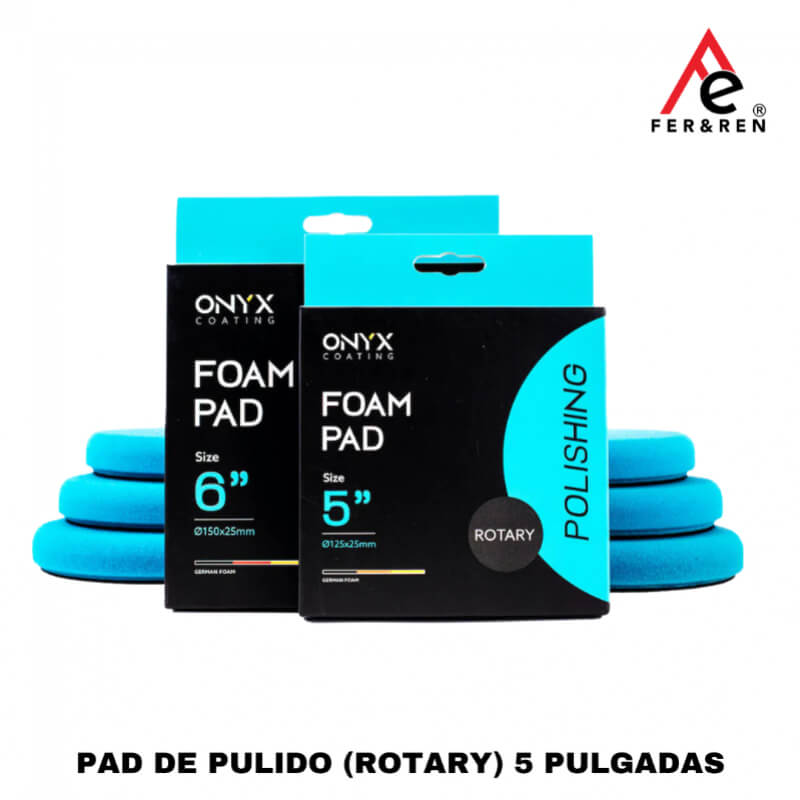 PAD DE PULIDO (ROTARY) 5 PULGADAS – Onyx Coating (Acabado Espejo para Máquinas Rotativas)