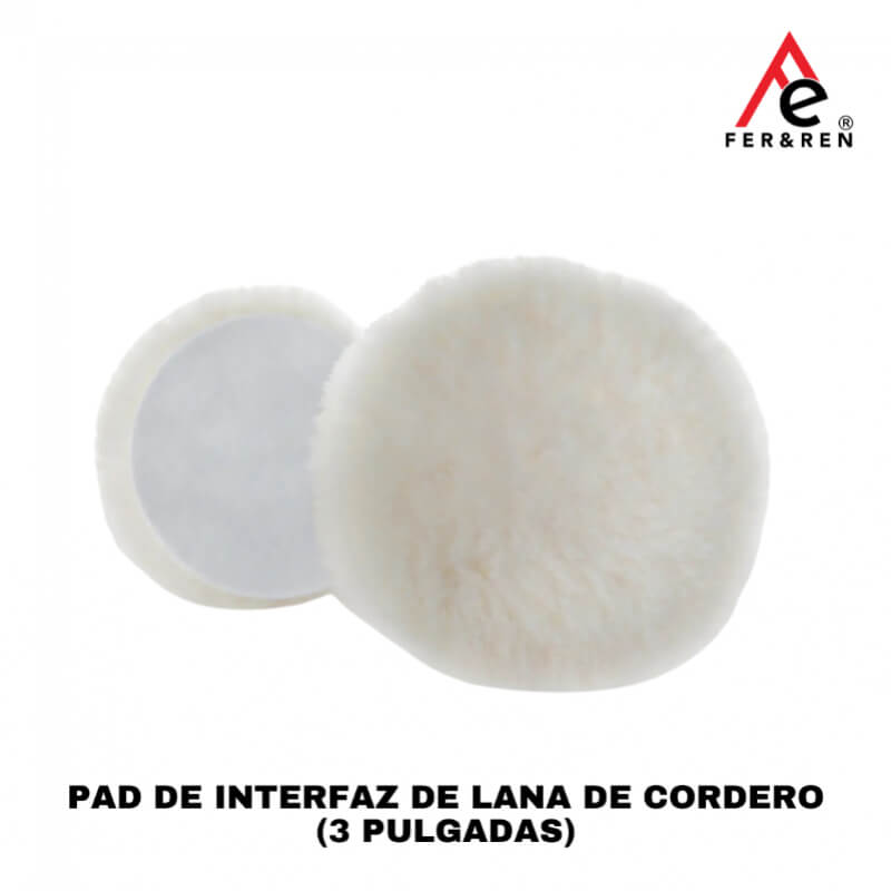 PAD DE INTERFAZ DE LANA DE CORDERO (3 PULGADAS) – Onyx Coating (Resultados Profesionales para Detailing Automotriz)