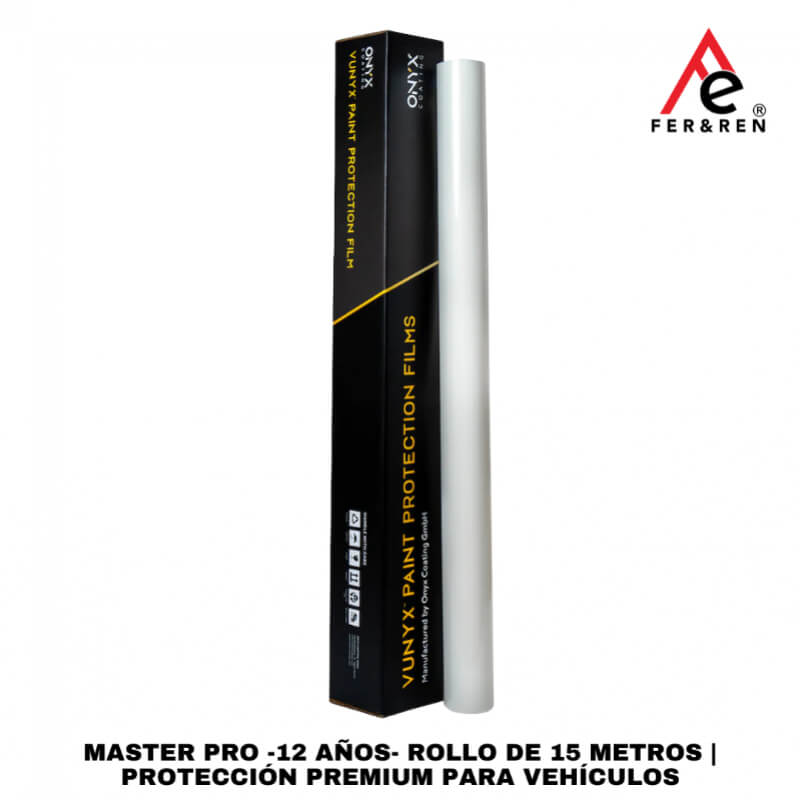 MASTER PRO -12 Años- Rollo de 15 Metros | Protección Premium para Vehículos | Vunyx Onyx Coating