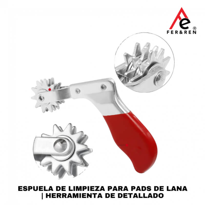 Espuela de Limpieza para Pads de Lana | Herramienta de Detallado | FER&REN