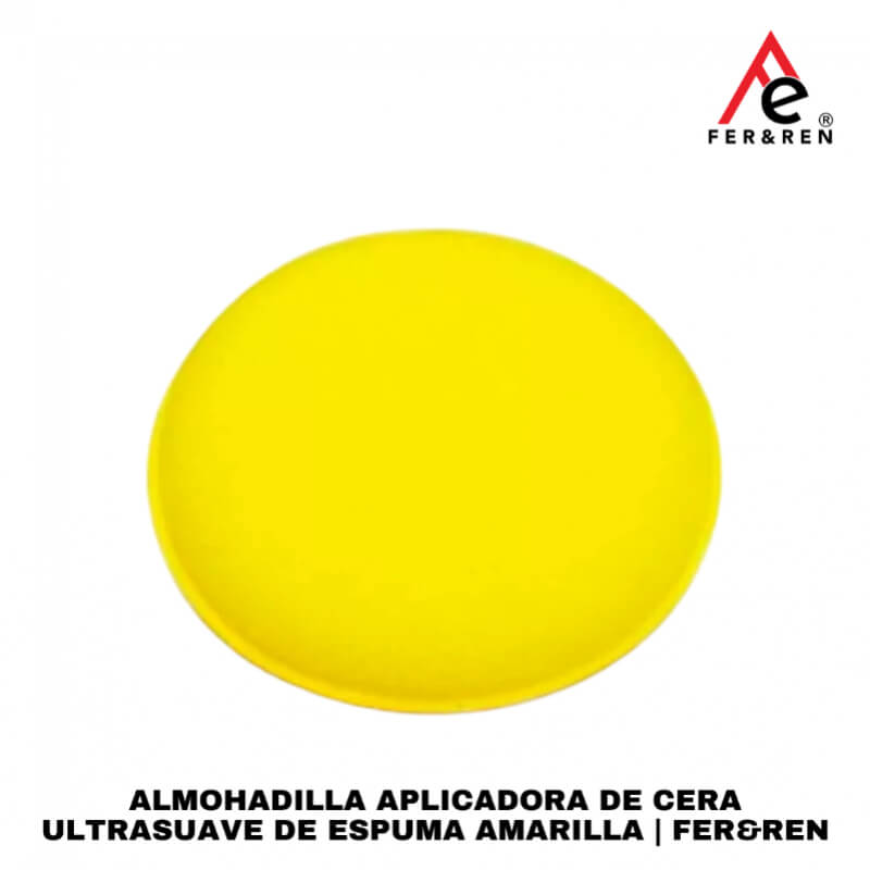 Set de 10 Almohadillas Aplicadoras de Cera Ultrasuave de Espuma Amarilla | FER&REN