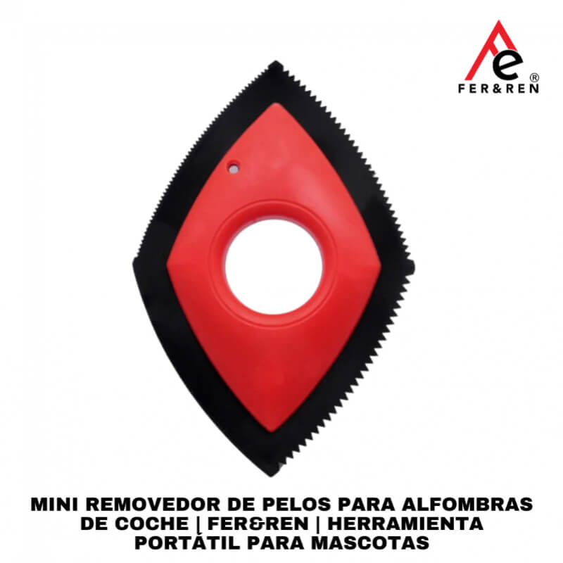 Mini Removedor de Pelos para Alfombras de Coche | FER&REN | Herramienta Portátil para Mascotas