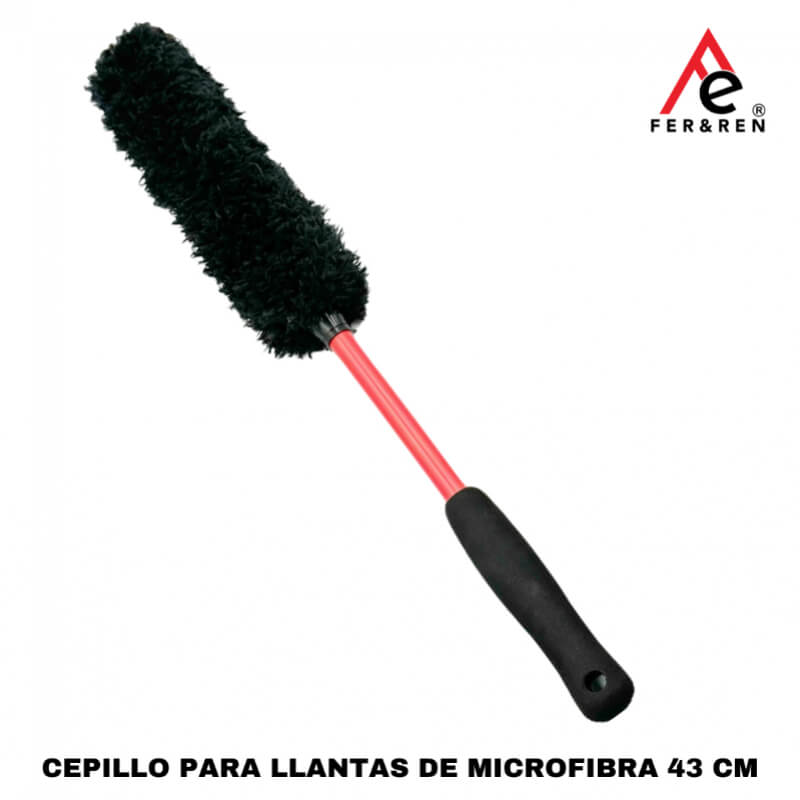 Cepillo para Llantas de Microfibra 43 cm – Herramientas de Detallado FER&REN