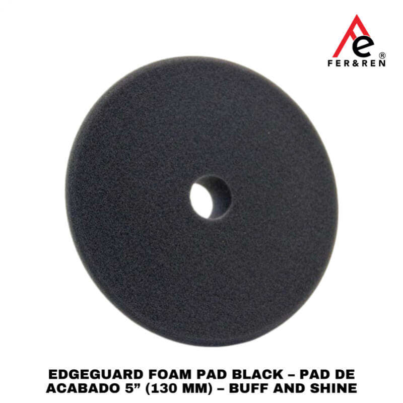 EdgeGuard Foam Pad Black – Pad de Acabado 5” (130 mm) – Buff and Shine