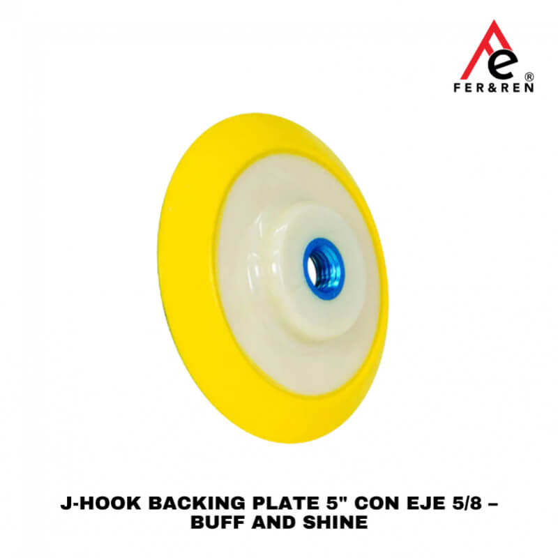 J-Hook Backing Plate 5 con Eje 5/8 – Buff and Shine