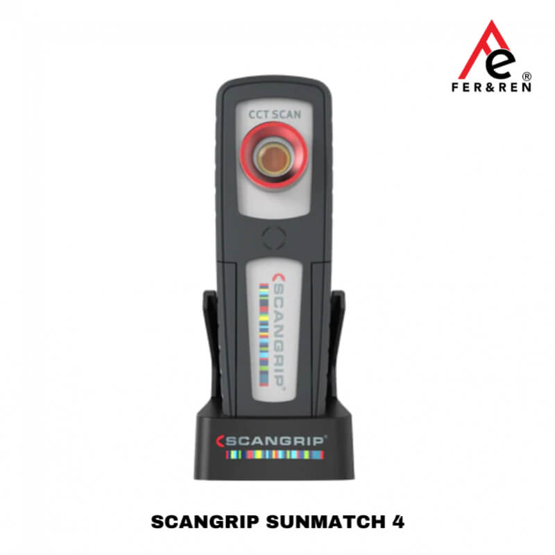 SCANGRIP SUNMATCH 4 – Lámpara LED Recargable para Detallado Automotriz y Coincidencia de Colores