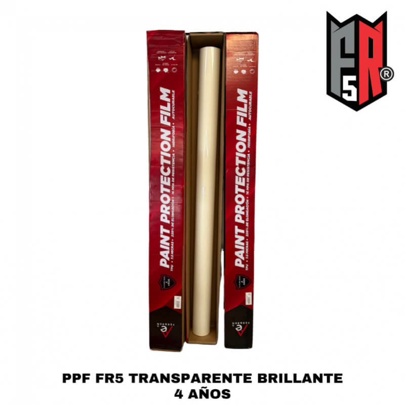 PPF FR5 Transparente Gloss por Rollo – 4 Años | Película Hidrofóbica Autocurable con Efecto Húmedo – Fer&Ren