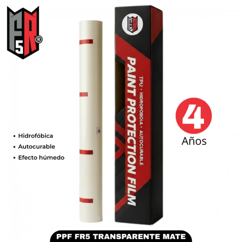 PPF FR5 Transparente Mate por Metro – 4 Años | Película Hidrofóbica Autocurable con Acabado Mate – Fer&Ren