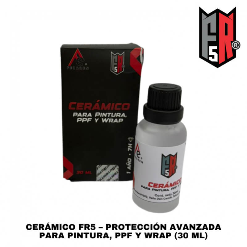 Cerámico FR5 – Protección Avanzada para Pintura, PPF y Wrap (30 ml)