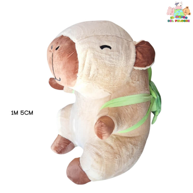 Capibara Mochila Gigante - 1m 5cm (Adorable y Funcional) | El Mundo del Peluche