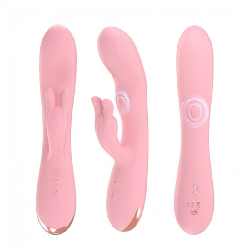 RABBIT VIBRADOR LUNA CON ESTIMULADOR DE PUNTO G Y CLITORIS