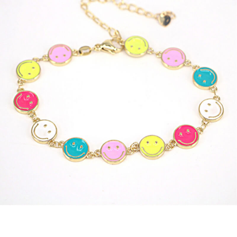 Pulsera Happy Face Colores