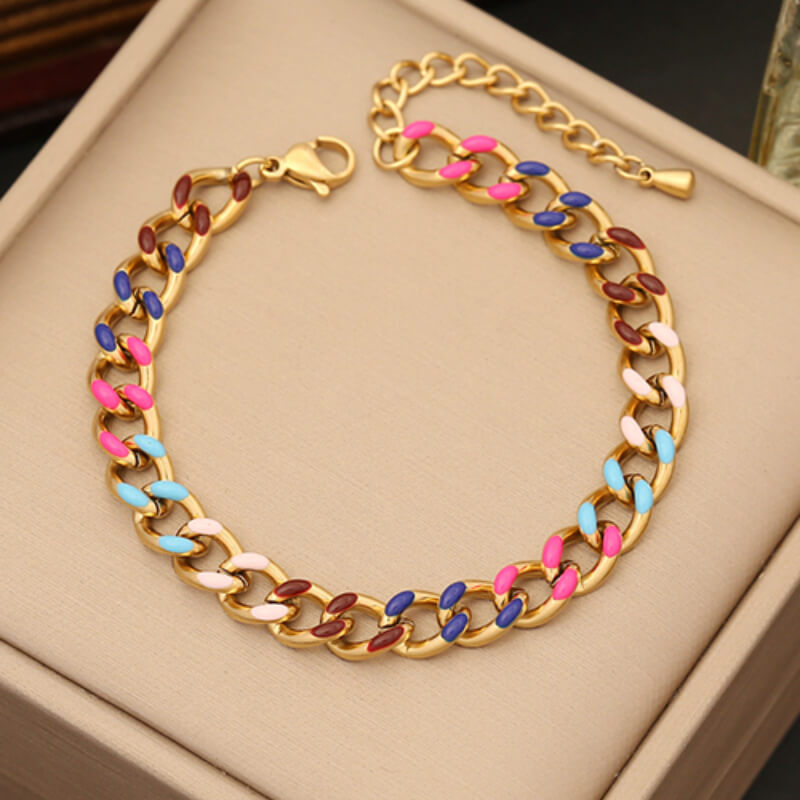 PULSERA ESLABON COLORES