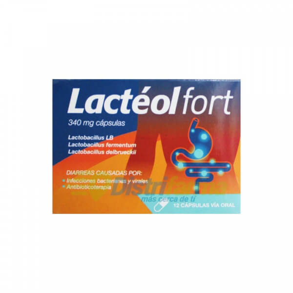 LACTEOL FORTE 340MG CAPSULAS X 12*1