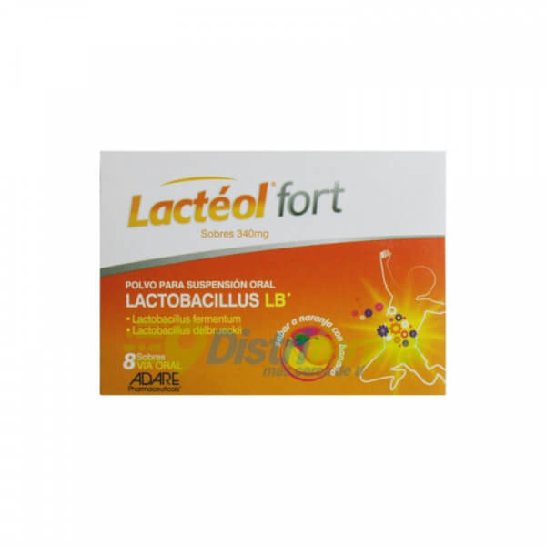 LACTEOL FORT SOBRES X 8*1