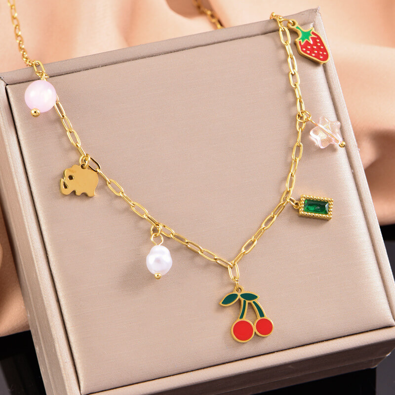 COLLAR CHERRY & STRAWBERRY