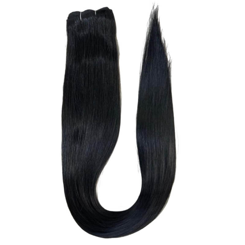 Extensiones de Cabello Coleta Lacia Negro 1B – Volumen y Elegancia Intensa | 200g | 30”