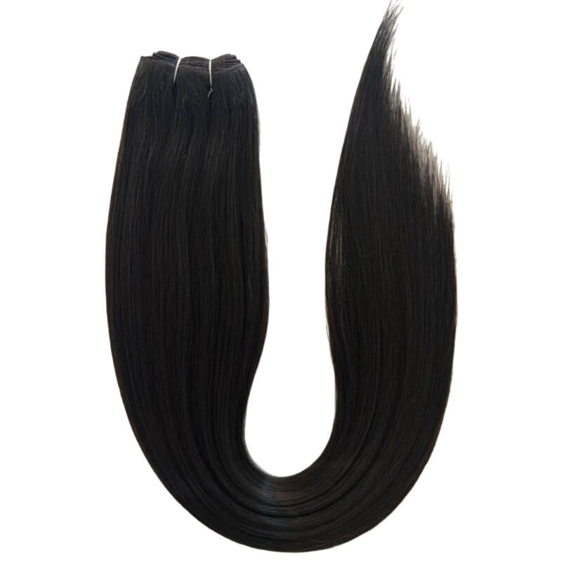 Extensiones de Cabello Coleta Lacia Negro 2 – Volumen, Brillo y Elegancia Absoluta | 200g | 30”