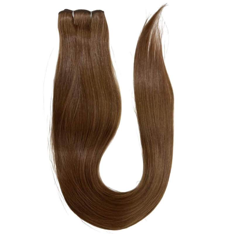 Extensiones de Cabello Coleta Lacia Cobrizo Claro – Brillo y Volumen en un Tono Vibrante | 200g | 30”