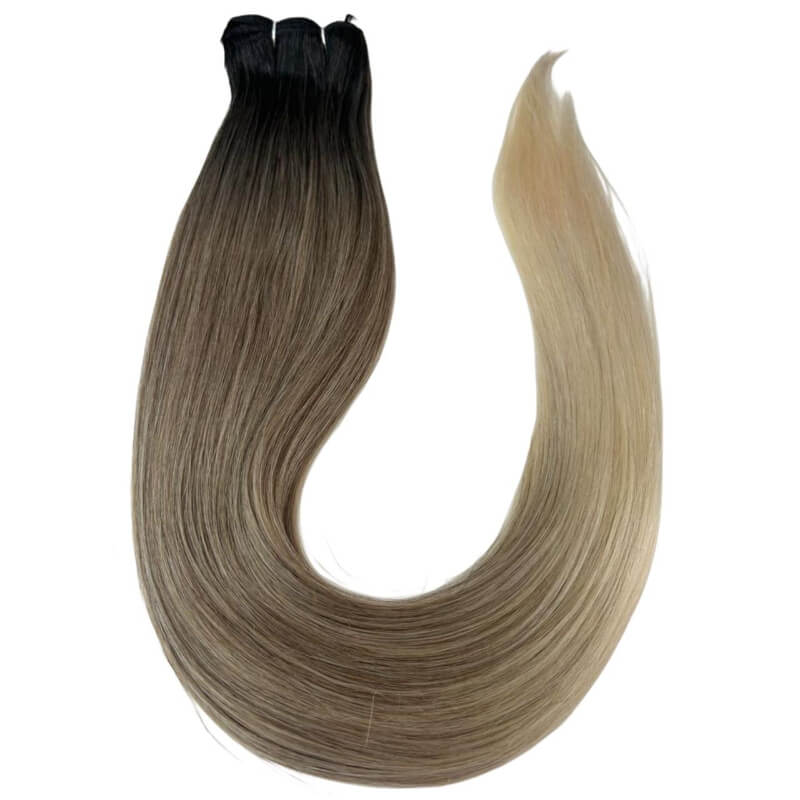 Extensiones de Cabello Coleta Lacia Rubio Balayage 3 – Naturalidad y Sofisticación | 150g | 28”