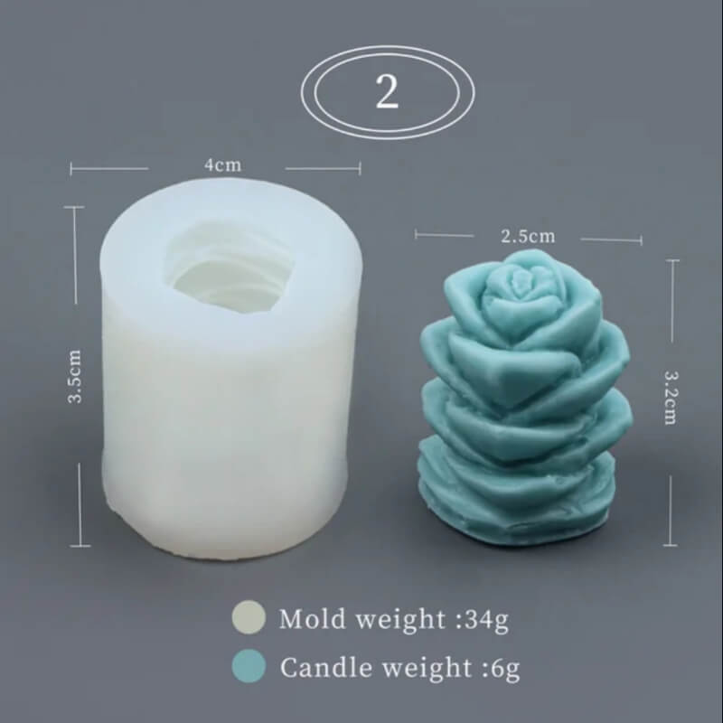 molde SUCULENTAS 3D #2