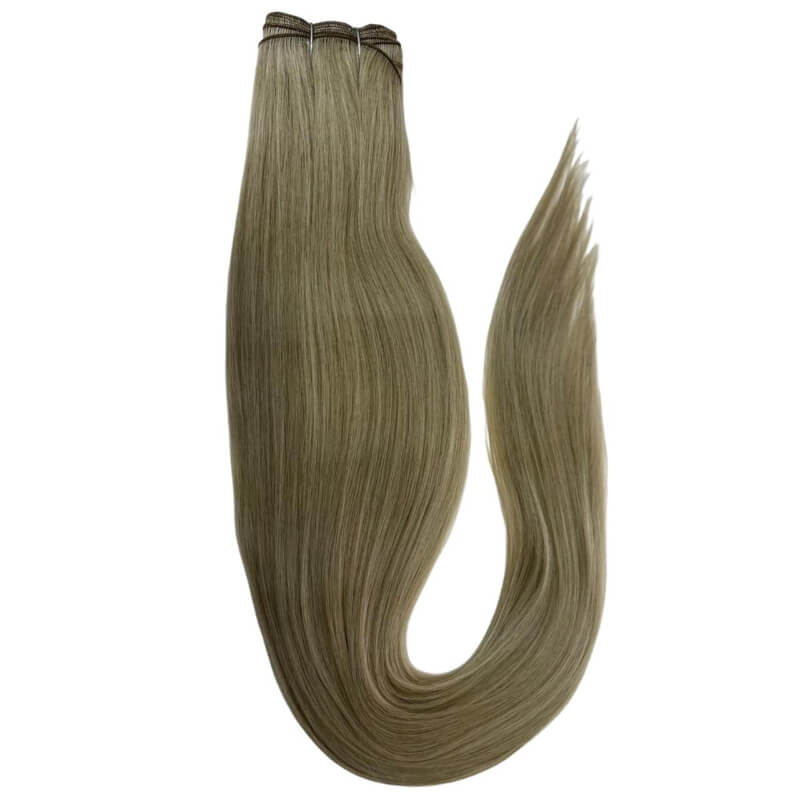 Extensiones de Cabello Coleta Lacia Rubio Claro Cenizo – Volumen y Sofisticación en un Tono Natural | 200g | 30”