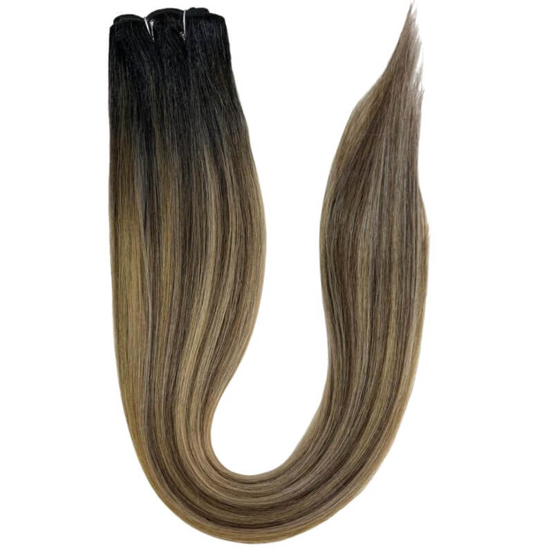 Extensiones de Cabello Coleta Lacia Mechado Dorado – Brillo y Dimensión en un Solo Estilo | 150g | 28”