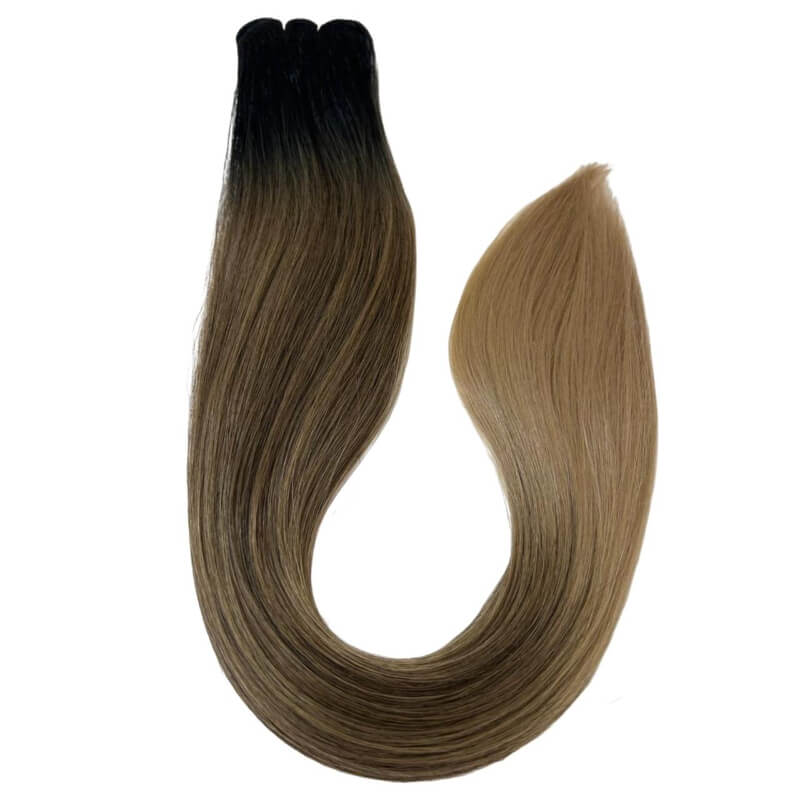 Extensiones de Cabello Coleta Lacia Balayage Dorado Sun – Brillo Natural y Sofisticación | 150g | 28”