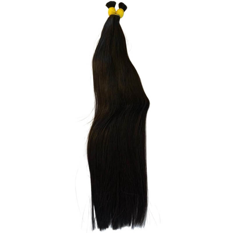 Extensiones de Cabello 100% Humano Negro Natural 1B – Liso, Sedoso y de Alta Calidad | 100g | 60cm