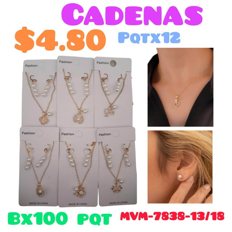 Aretes + Cadena