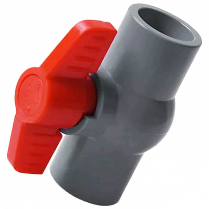 Válvula PVC Pegable 32mm Bola Gris