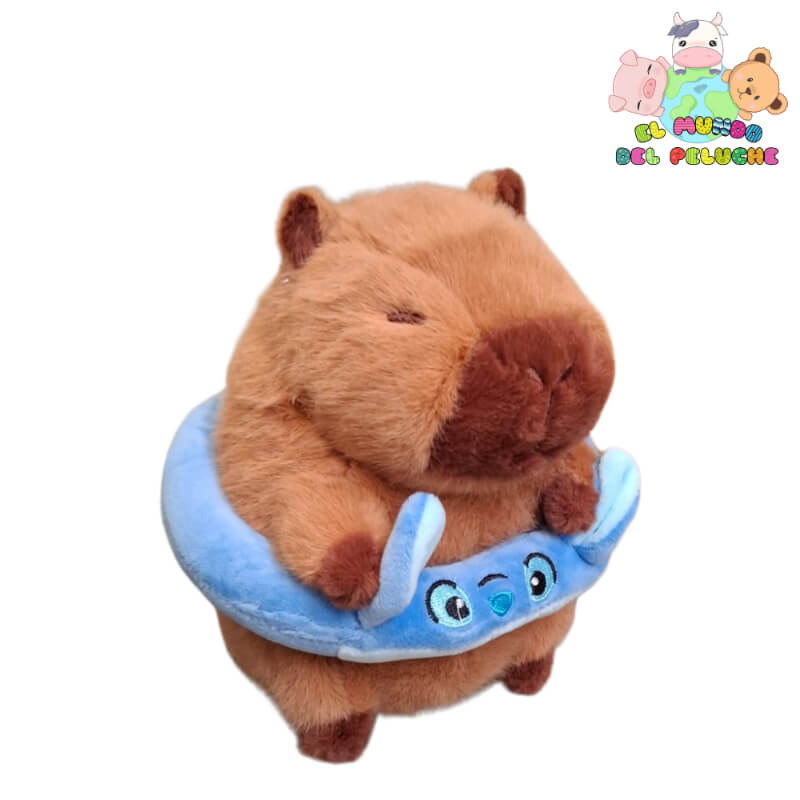 Peluche Capibara con Salvavidas – Diseño Adorable y Detalles Exclusivos