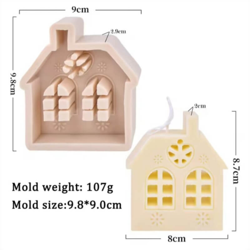 Molde de silicona CASA XL elaborado en silicona para uso en resina, porcelana fría, cemento.