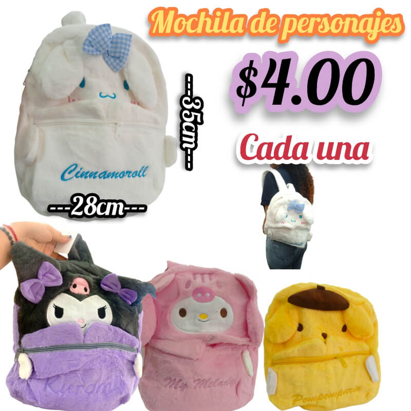 MOCHILA DE PERSONAJES