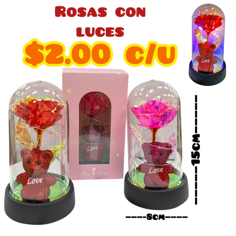 ROSAS CON LUCES