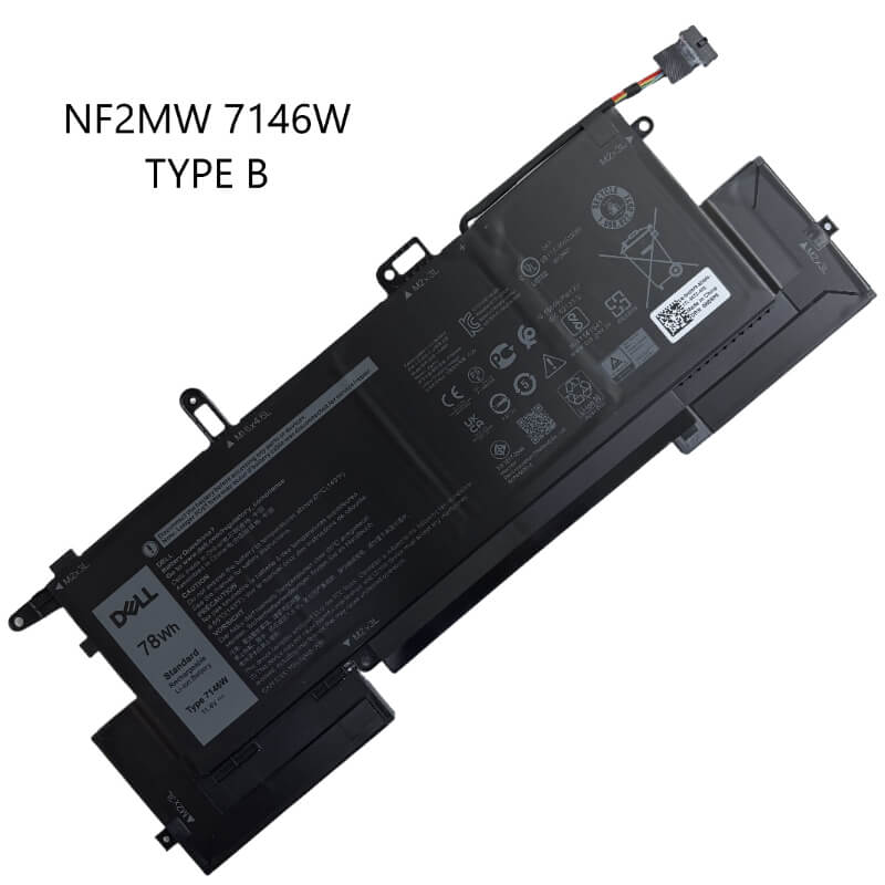 BATERIA ORIGINAL DELL LATITUDE NF2MW 7146W TYPE B 78WH