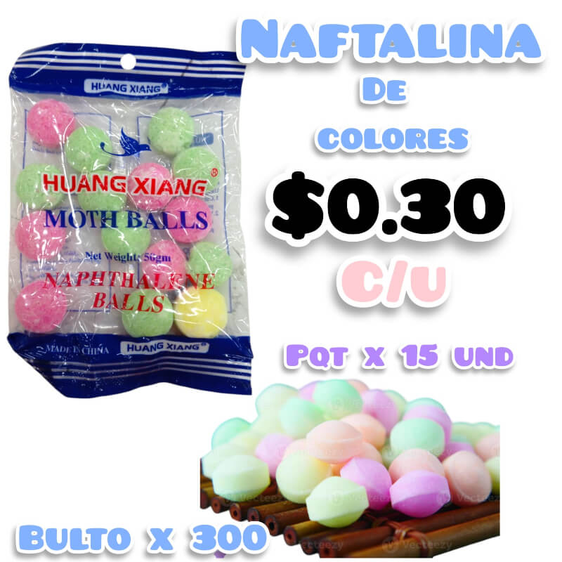 Naftalina de colores