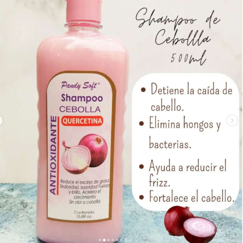 Shampoo pandy soft sin sal de cebolla 500 ml