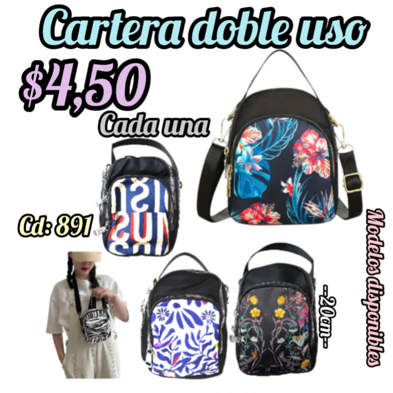 cartera doble uso