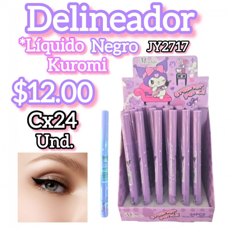 Delineador liquido kuromi